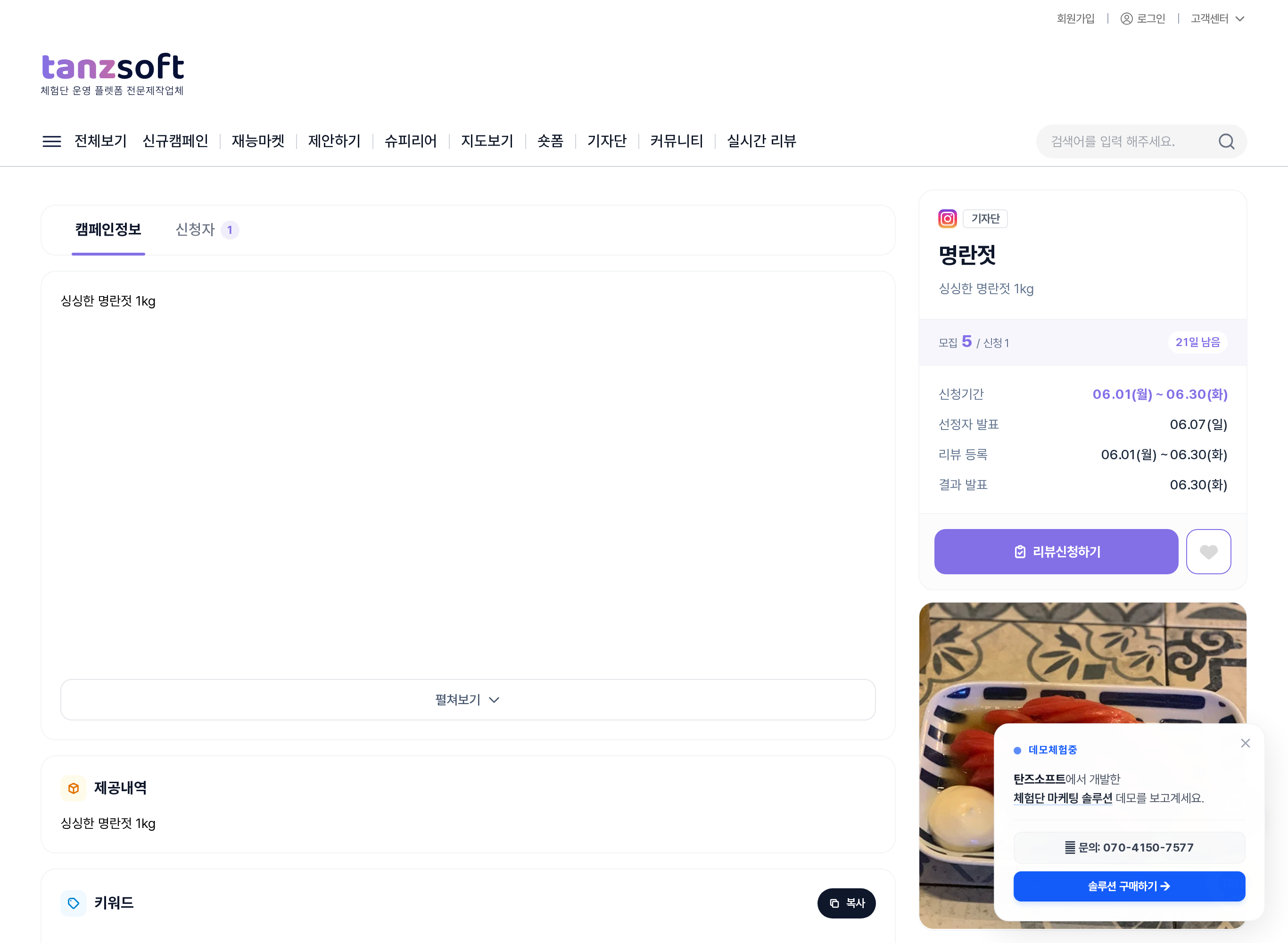 캠페인 상세